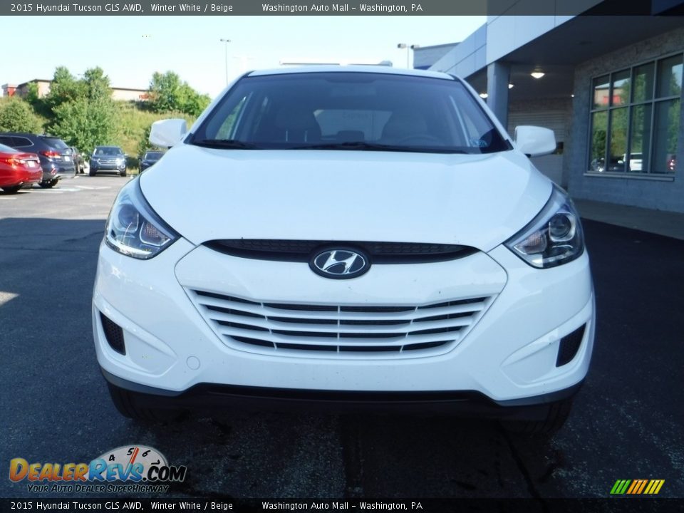 2015 Hyundai Tucson GLS AWD Winter White / Beige Photo #4