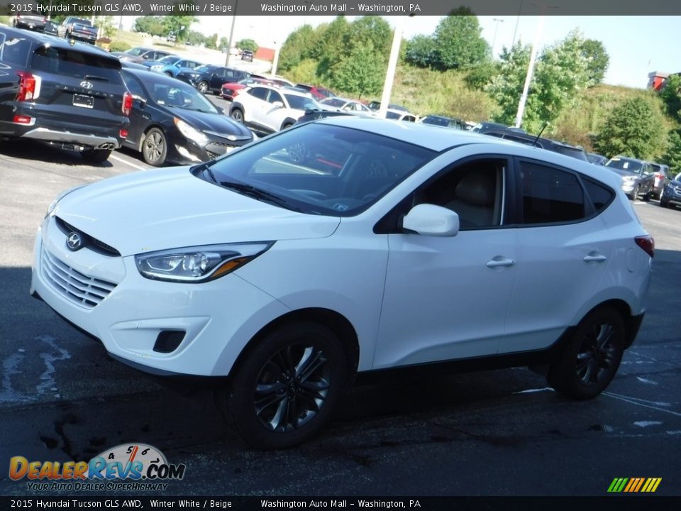 2015 Hyundai Tucson GLS AWD Winter White / Beige Photo #5