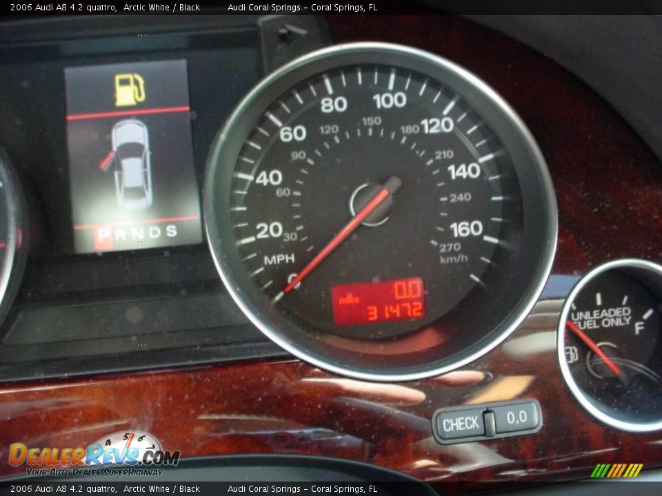 2006 Audi A8 4.2 quattro Arctic White / Black Photo #16