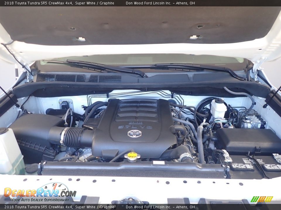2018 Toyota Tundra SR5 CrewMax 4x4 Super White / Graphite Photo #7