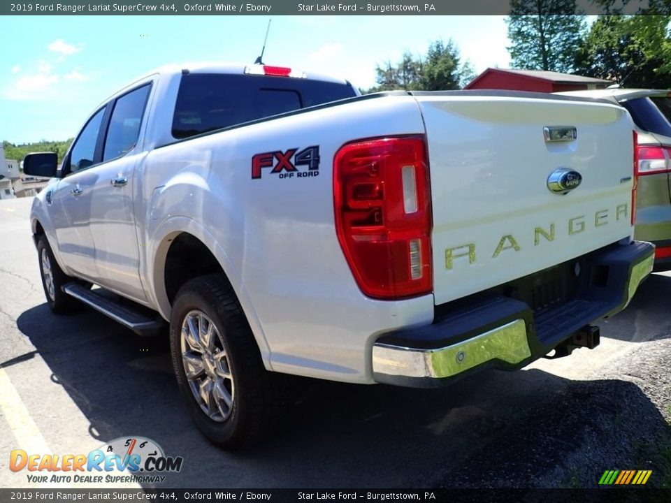 2019 Ford Ranger Lariat SuperCrew 4x4 Oxford White / Ebony Photo #2