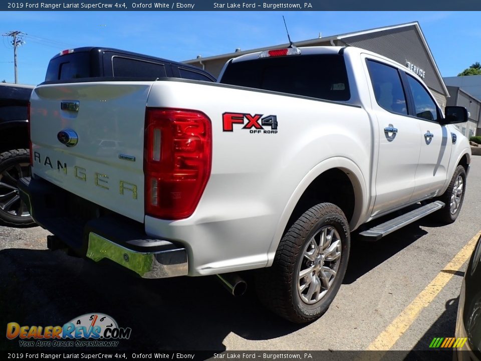 2019 Ford Ranger Lariat SuperCrew 4x4 Oxford White / Ebony Photo #3