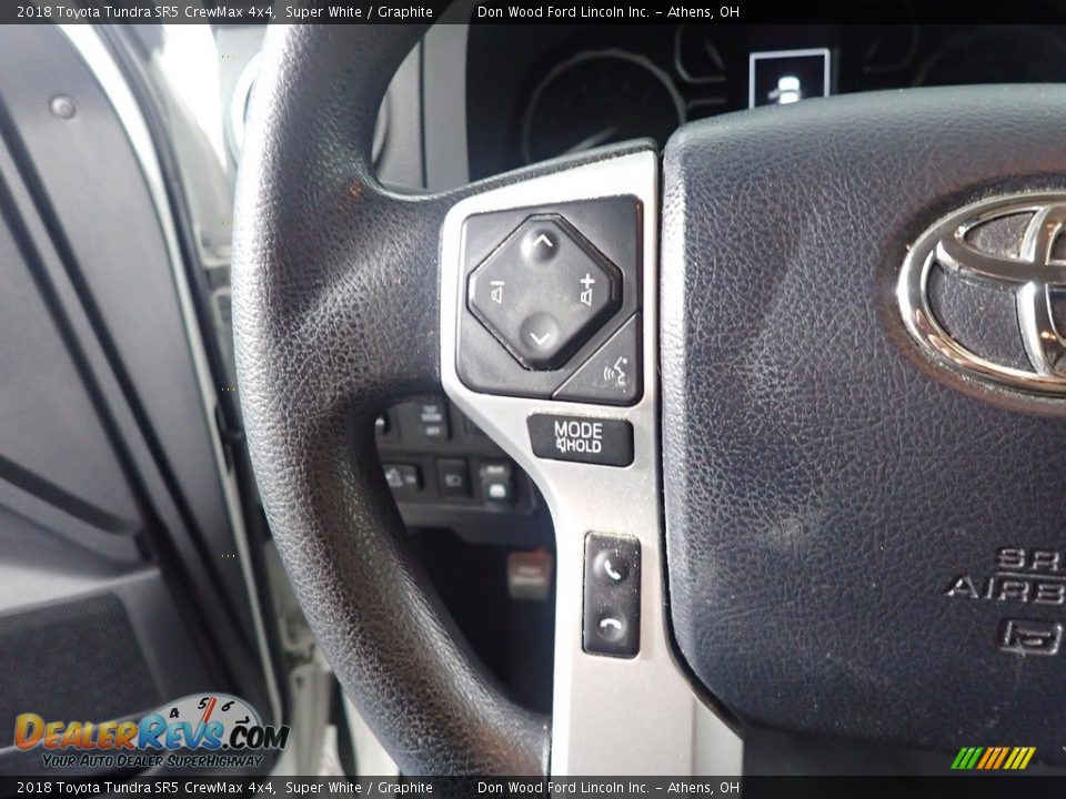 2018 Toyota Tundra SR5 CrewMax 4x4 Super White / Graphite Photo #28