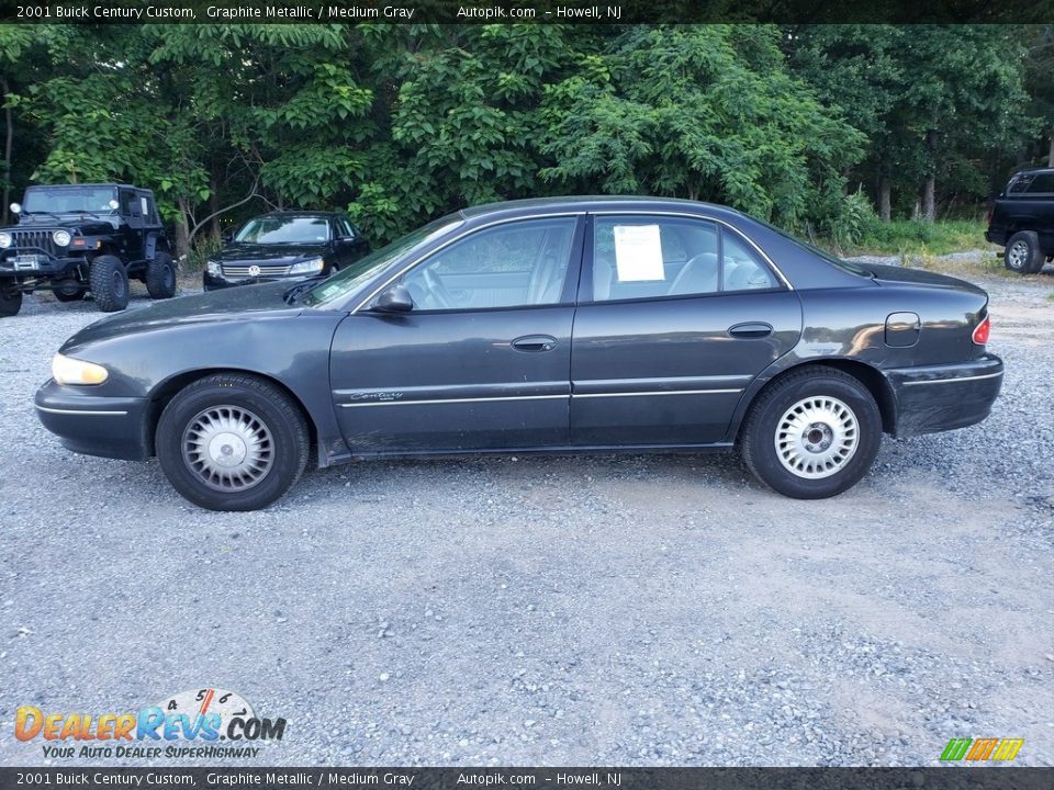 2001 Buick Century Custom Graphite Metallic / Medium Gray Photo #4