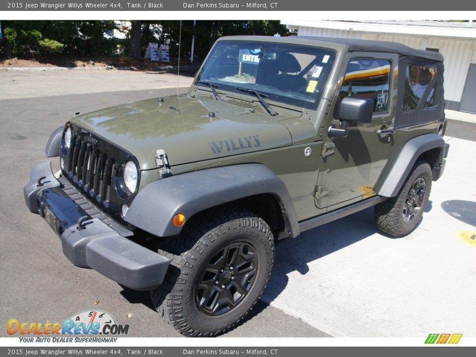 2015 Jeep Wrangler Willys Wheeler 4x4 Tank / Black Photo #1