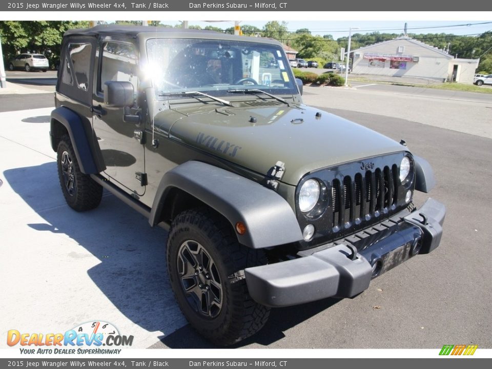 2015 Jeep Wrangler Willys Wheeler 4x4 Tank / Black Photo #3
