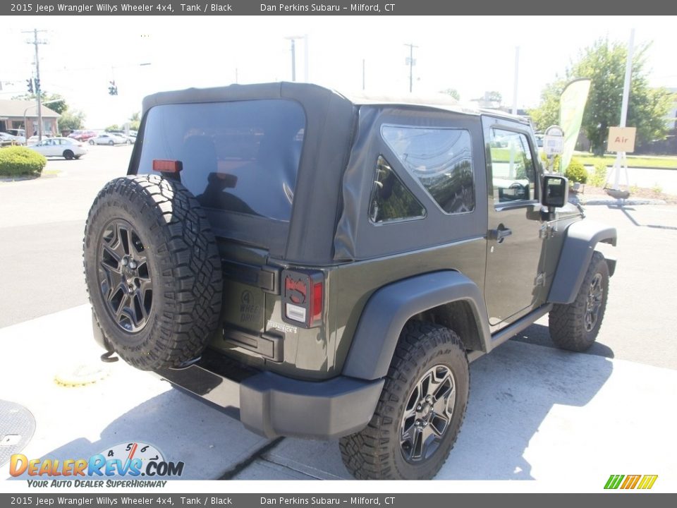2015 Jeep Wrangler Willys Wheeler 4x4 Tank / Black Photo #5