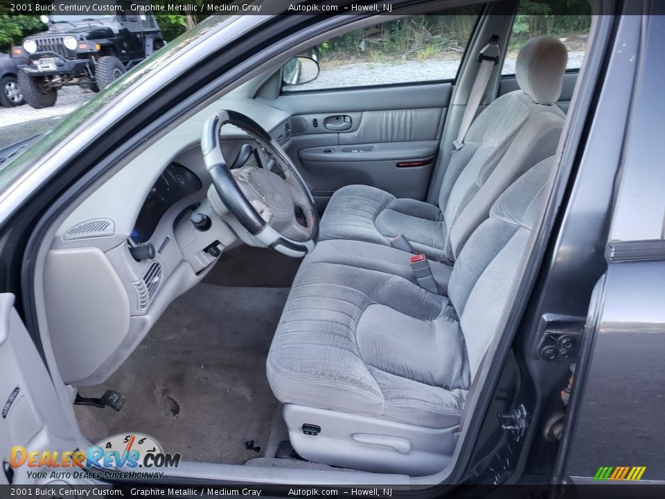 2001 Buick Century Custom Graphite Metallic / Medium Gray Photo #9