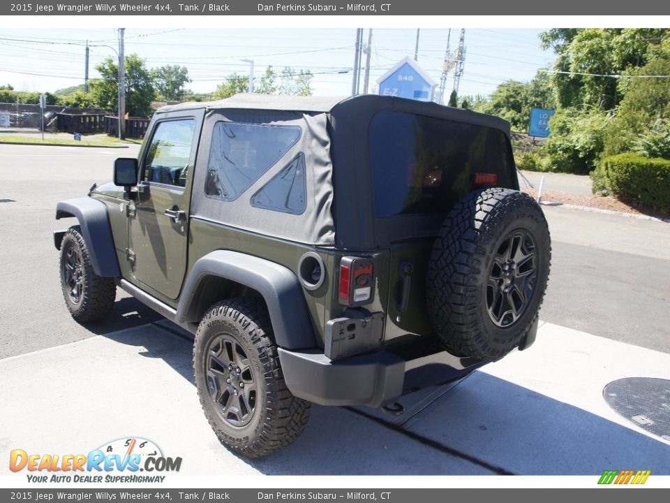 2015 Jeep Wrangler Willys Wheeler 4x4 Tank / Black Photo #7