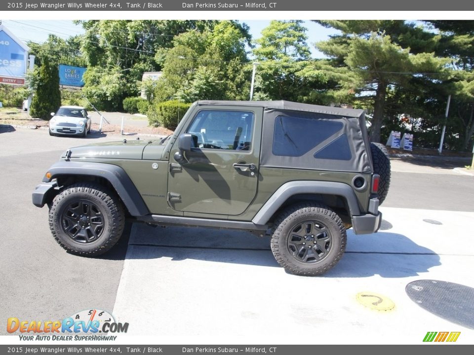 2015 Jeep Wrangler Willys Wheeler 4x4 Tank / Black Photo #8