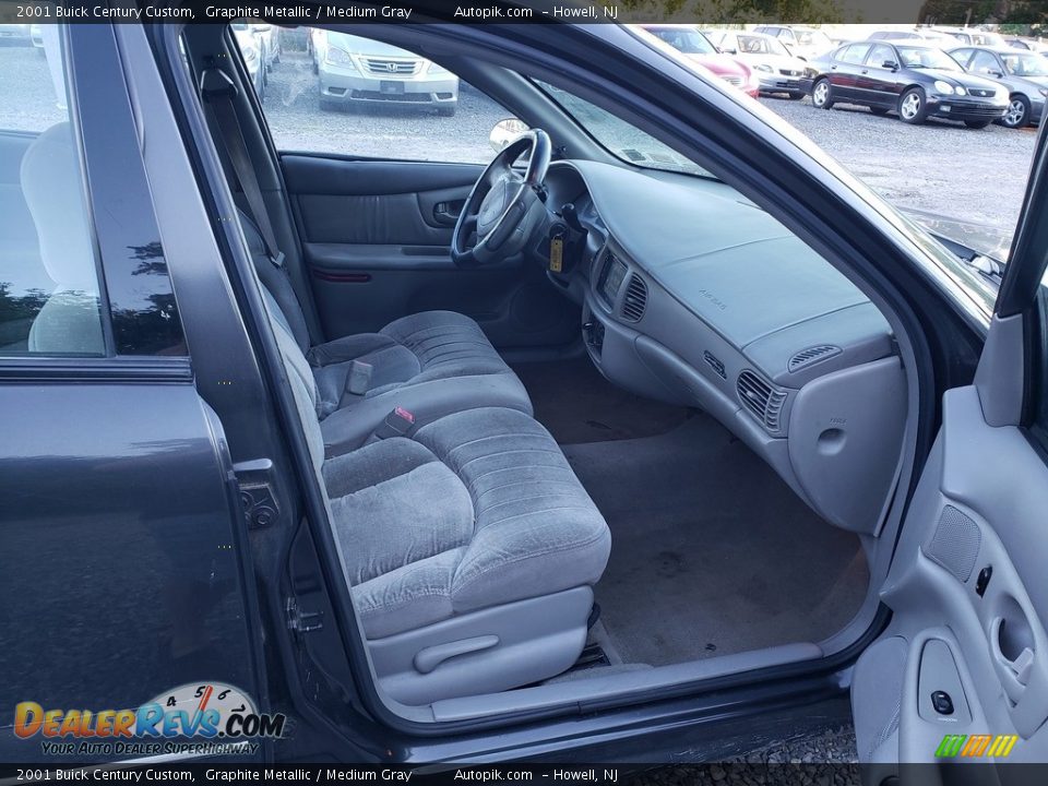 2001 Buick Century Custom Graphite Metallic / Medium Gray Photo #12