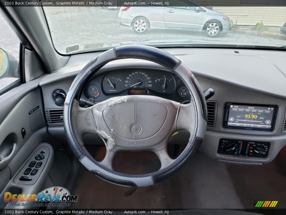 2001 Buick Century Custom Graphite Metallic / Medium Gray Photo #13