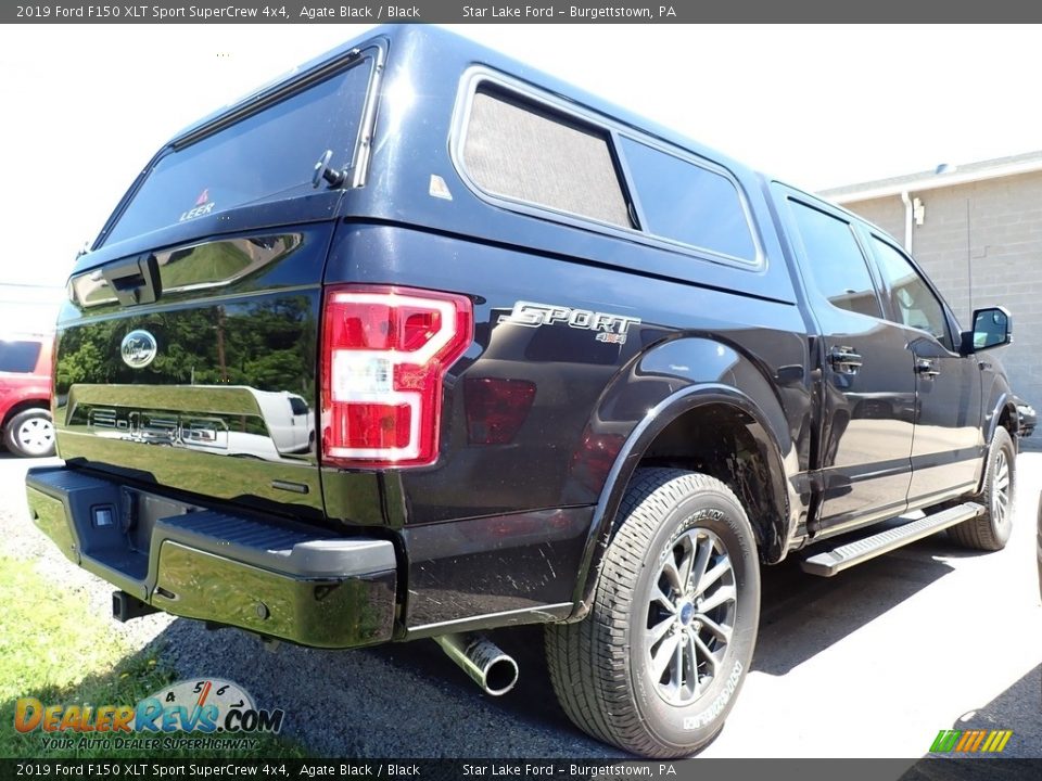 2019 Ford F150 XLT Sport SuperCrew 4x4 Agate Black / Black Photo #3