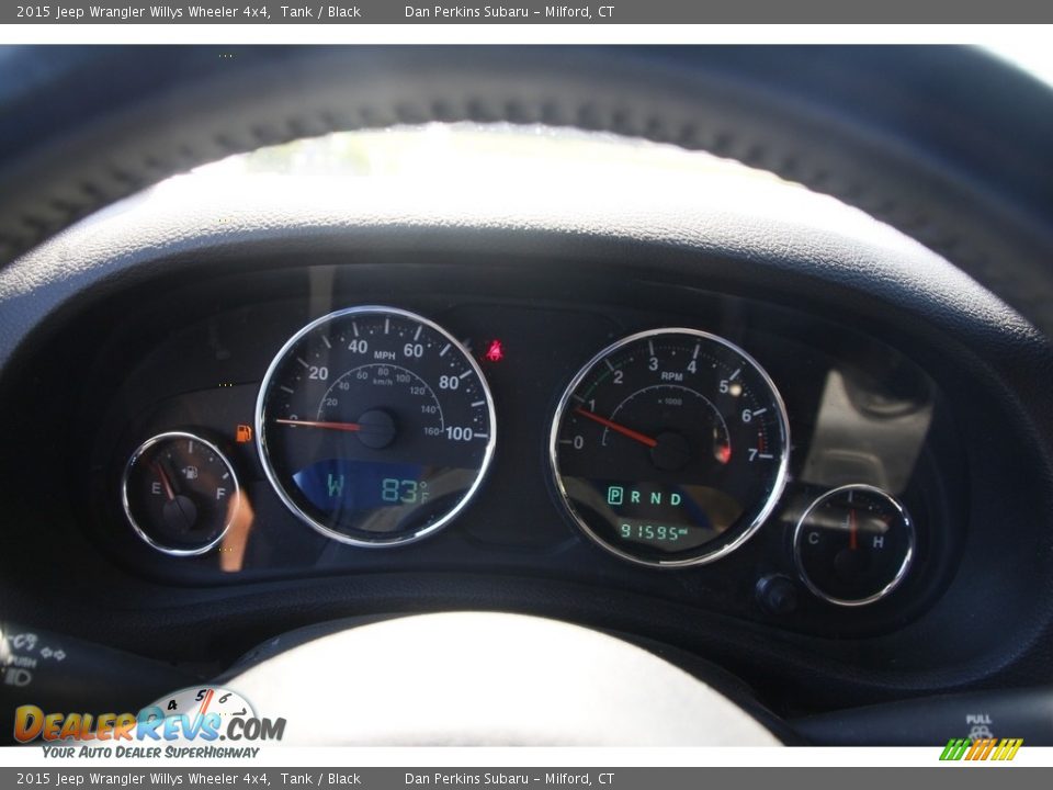 2015 Jeep Wrangler Willys Wheeler 4x4 Tank / Black Photo #15