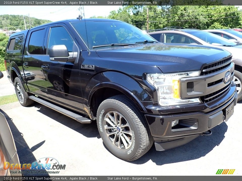 2019 Ford F150 XLT Sport SuperCrew 4x4 Agate Black / Black Photo #4