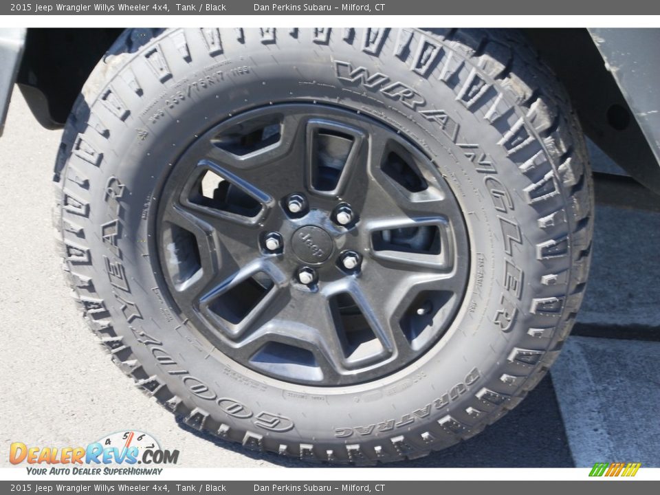 2015 Jeep Wrangler Willys Wheeler 4x4 Tank / Black Photo #17