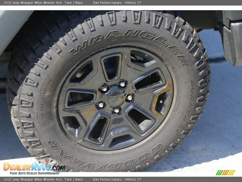 2015 Jeep Wrangler Willys Wheeler 4x4 Tank / Black Photo #19