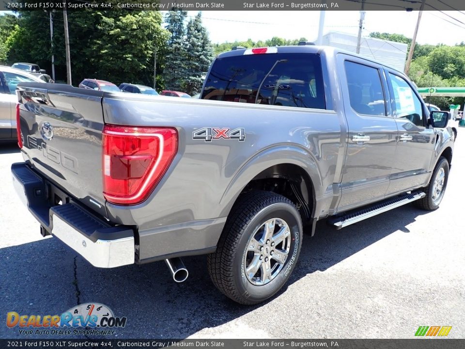 2021 Ford F150 XLT SuperCrew 4x4 Carbonized Gray / Medium Dark Slate Photo #5