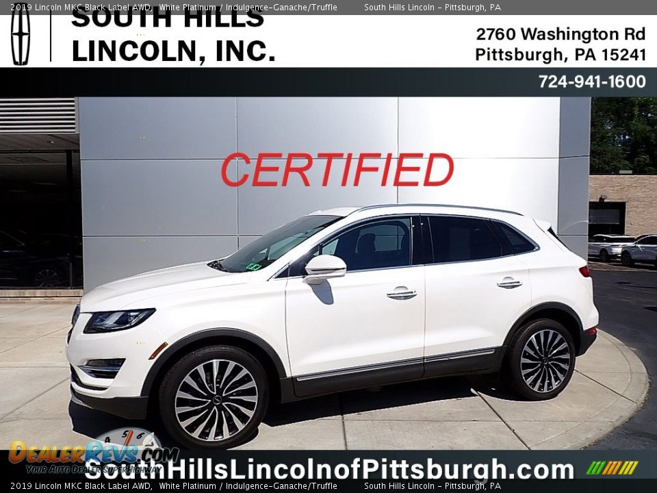 2019 Lincoln MKC Black Label AWD White Platinum / Indulgence-Ganache/Truffle Photo #1