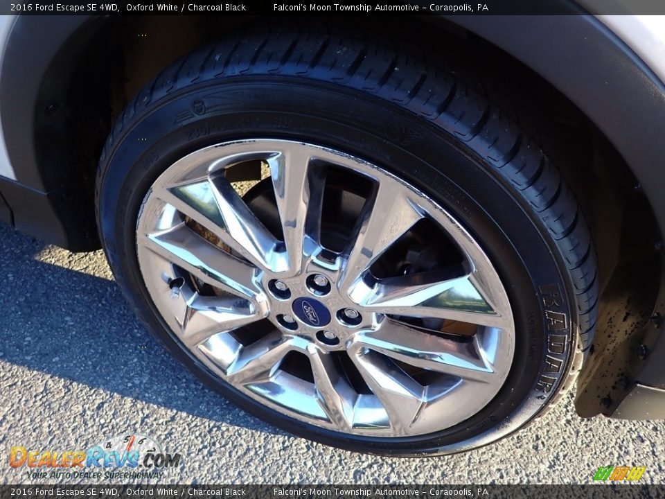 2016 Ford Escape SE 4WD Oxford White / Charcoal Black Photo #10