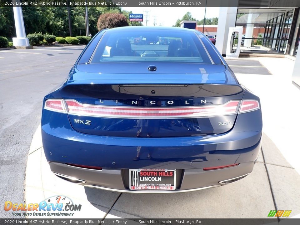 2020 Lincoln MKZ Hybrid Reserve Rhapsody Blue Metallic / Ebony Photo #4