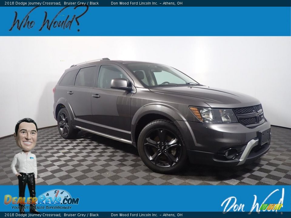 2018 Dodge Journey Crossroad Bruiser Grey / Black Photo #1
