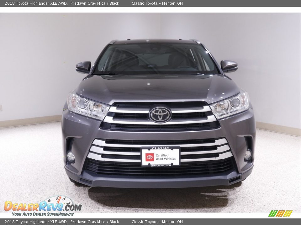 2018 Toyota Highlander XLE AWD Predawn Gray Mica / Black Photo #2