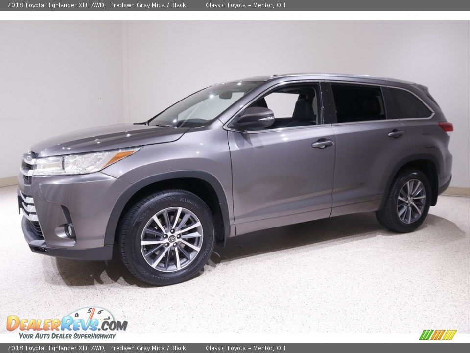 2018 Toyota Highlander XLE AWD Predawn Gray Mica / Black Photo #3