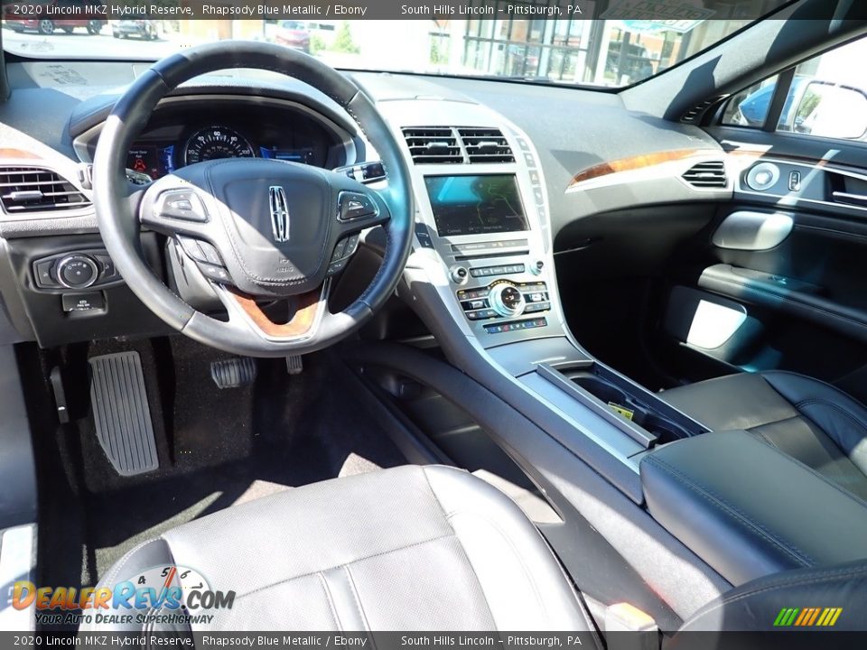 Ebony Interior - 2020 Lincoln MKZ Hybrid Reserve Photo #17