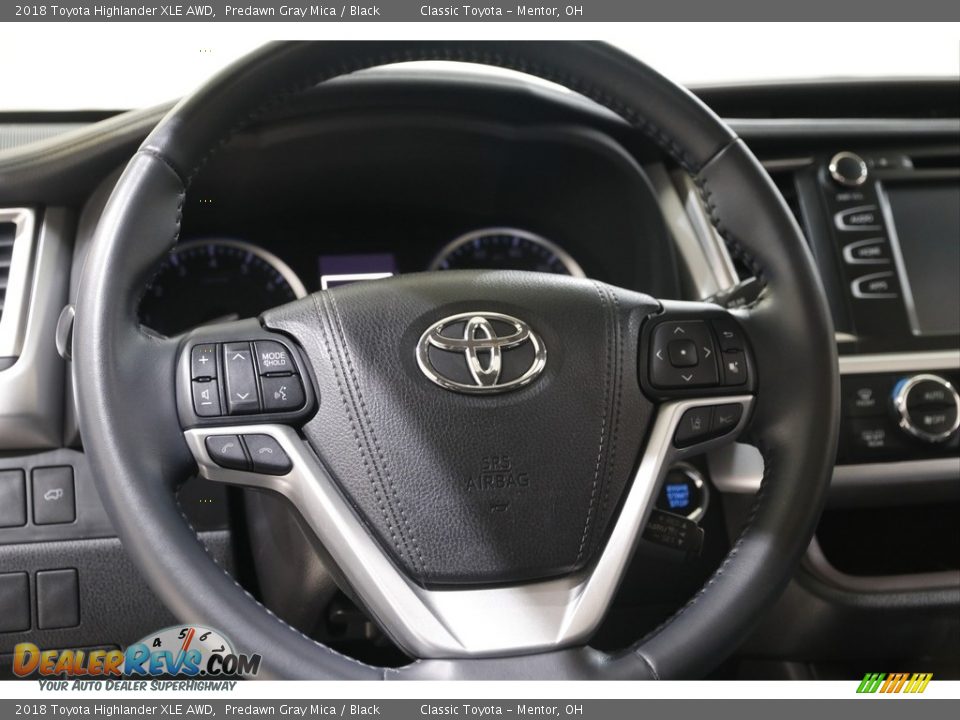 2018 Toyota Highlander XLE AWD Predawn Gray Mica / Black Photo #7