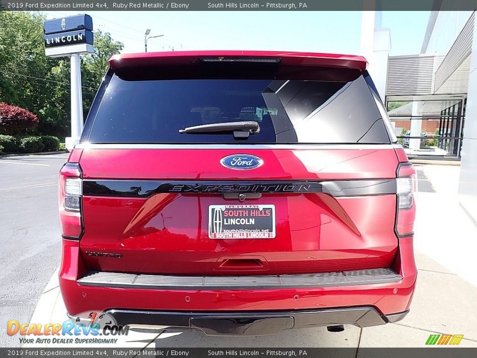 2019 Ford Expedition Limited 4x4 Ruby Red Metallic / Ebony Photo #4