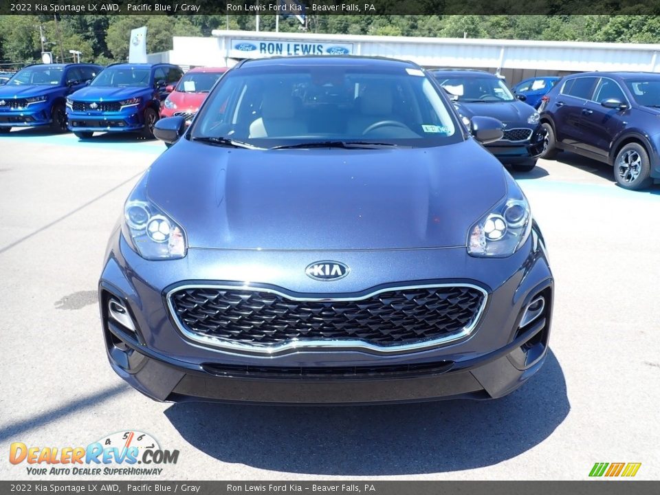 2022 Kia Sportage LX AWD Pacific Blue / Gray Photo #4