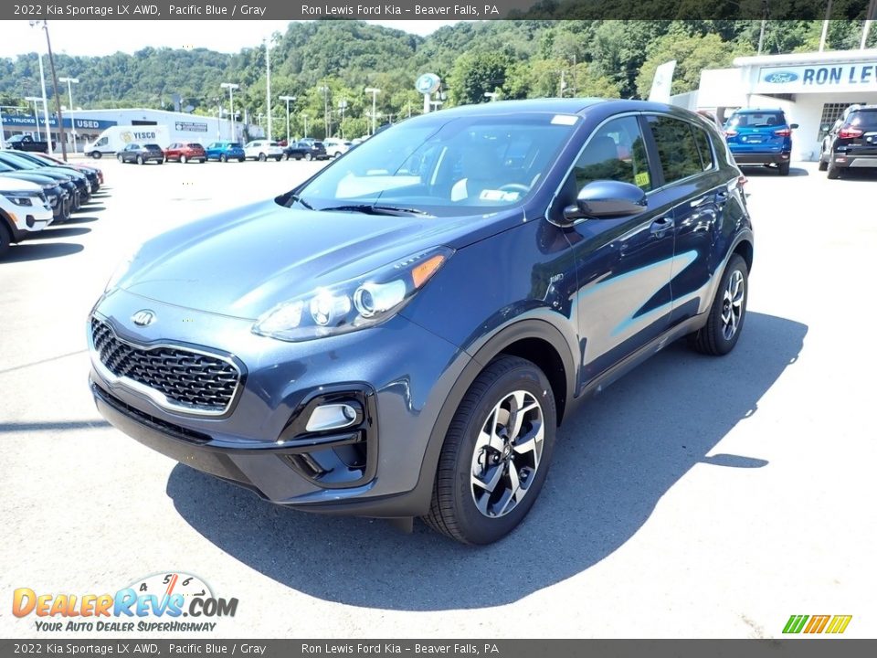 2022 Kia Sportage LX AWD Pacific Blue / Gray Photo #5
