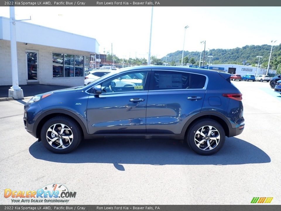 2022 Kia Sportage LX AWD Pacific Blue / Gray Photo #6