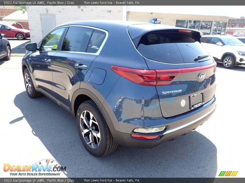 2022 Kia Sportage LX AWD Pacific Blue / Gray Photo #7