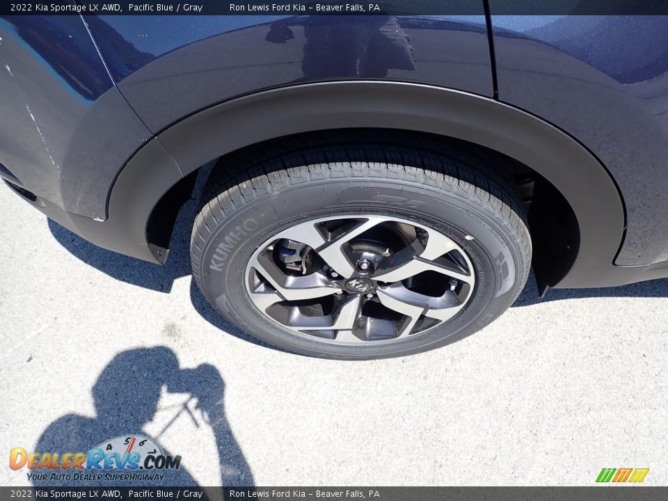 2022 Kia Sportage LX AWD Pacific Blue / Gray Photo #9