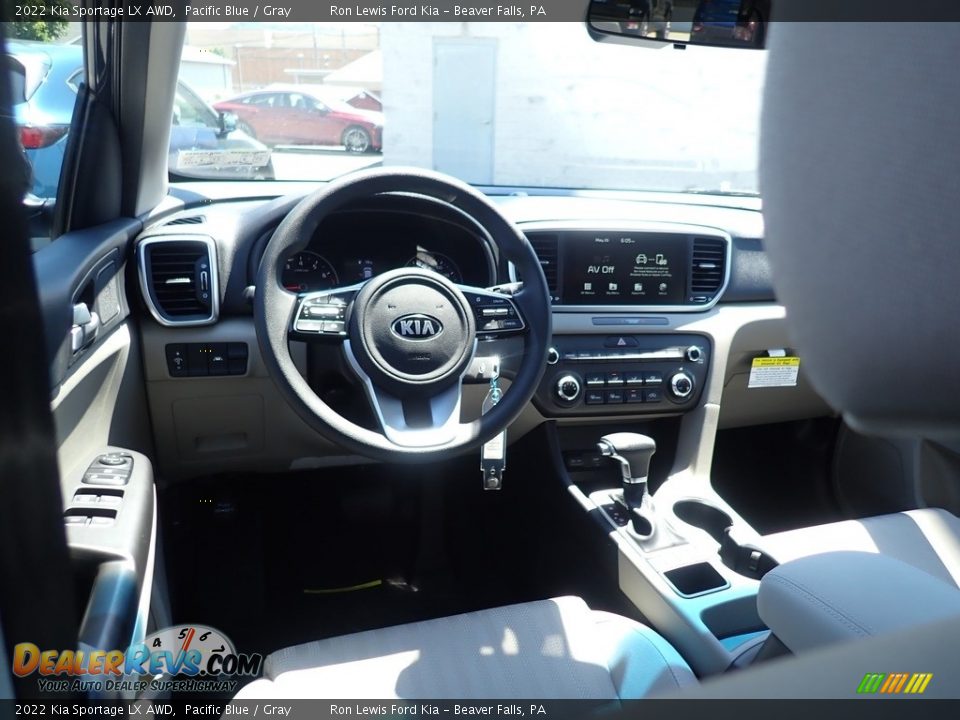 2022 Kia Sportage LX AWD Pacific Blue / Gray Photo #13