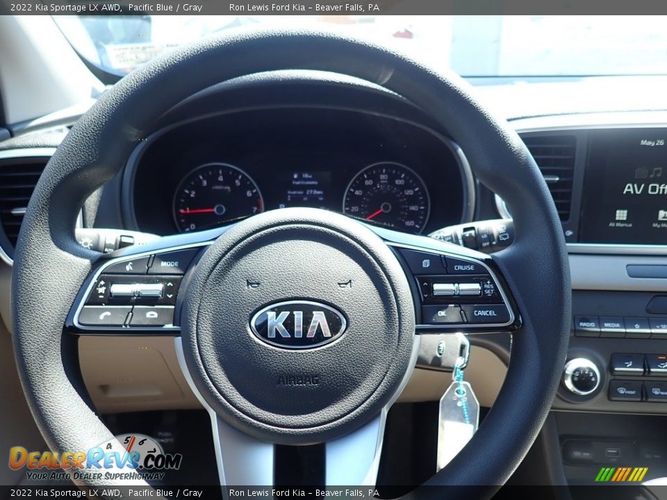 2022 Kia Sportage LX AWD Pacific Blue / Gray Photo #17