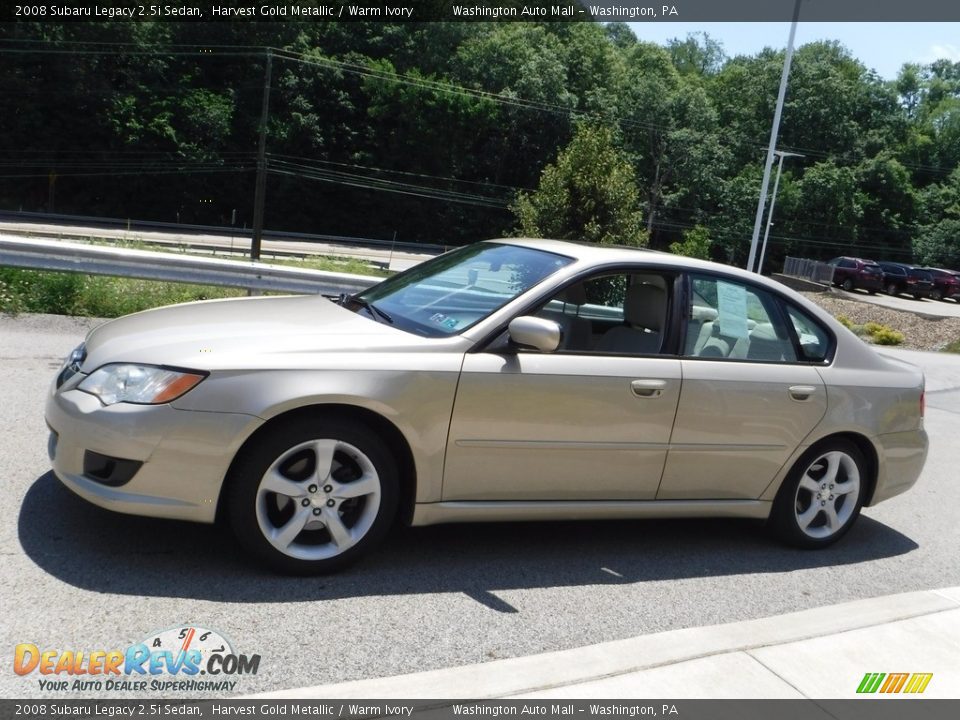 2008 Subaru Legacy 2.5i Sedan Harvest Gold Metallic / Warm Ivory Photo #11