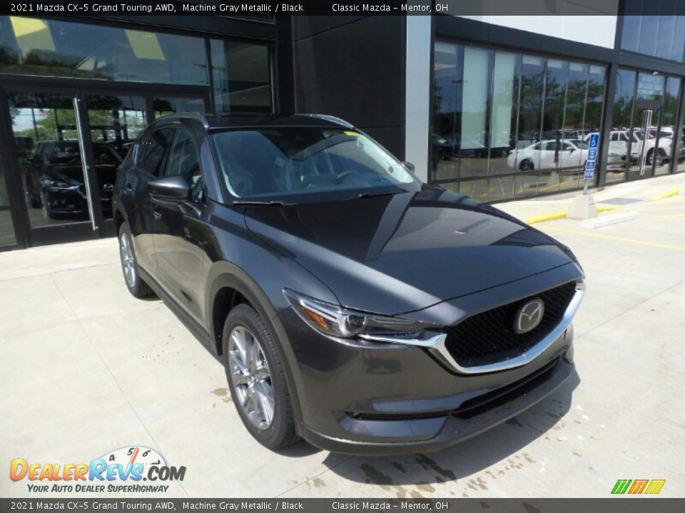 2021 Mazda CX-5 Grand Touring AWD Machine Gray Metallic / Black Photo #1