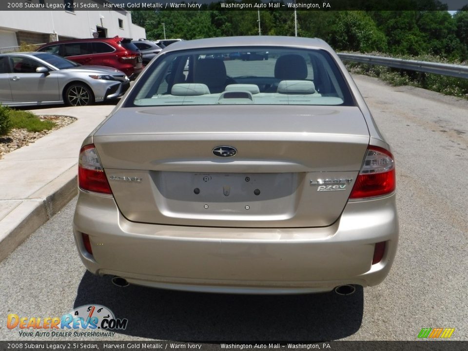 2008 Subaru Legacy 2.5i Sedan Harvest Gold Metallic / Warm Ivory Photo #13