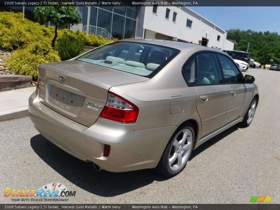 2008 Subaru Legacy 2.5i Sedan Harvest Gold Metallic / Warm Ivory Photo #14