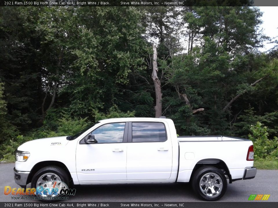 2021 Ram 1500 Big Horn Crew Cab 4x4 Bright White / Black Photo #1