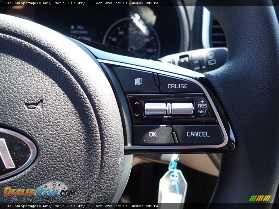 2022 Kia Sportage LX AWD Pacific Blue / Gray Photo #21