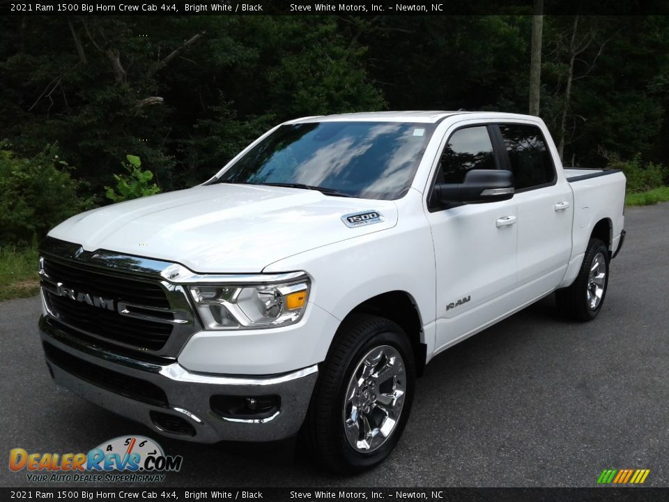 2021 Ram 1500 Big Horn Crew Cab 4x4 Bright White / Black Photo #2