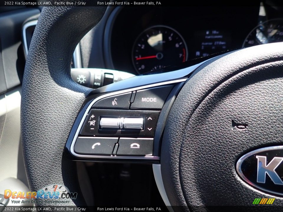 2022 Kia Sportage LX AWD Pacific Blue / Gray Photo #22