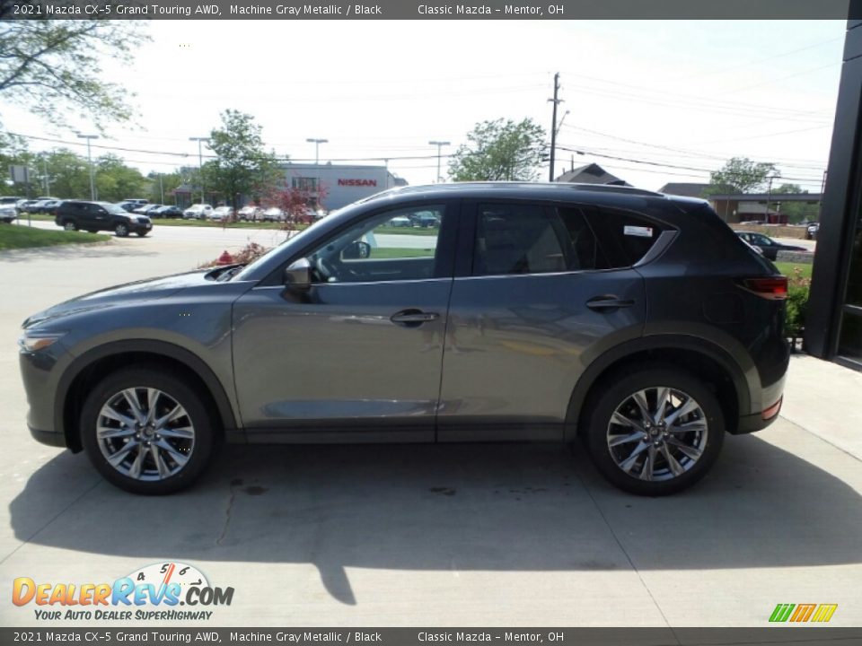2021 Mazda CX-5 Grand Touring AWD Machine Gray Metallic / Black Photo #6