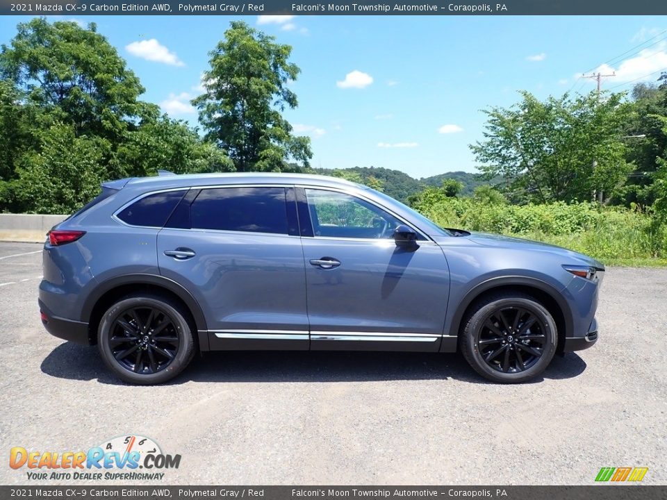 2021 Mazda CX-9 Carbon Edition AWD Polymetal Gray / Red Photo #1
