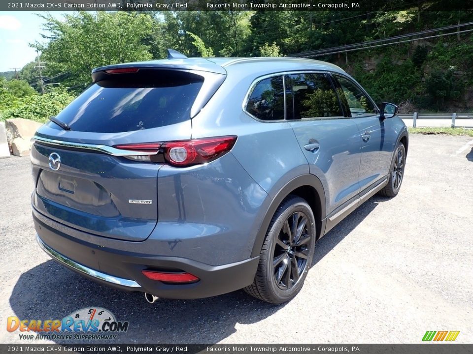 2021 Mazda CX-9 Carbon Edition AWD Polymetal Gray / Red Photo #2