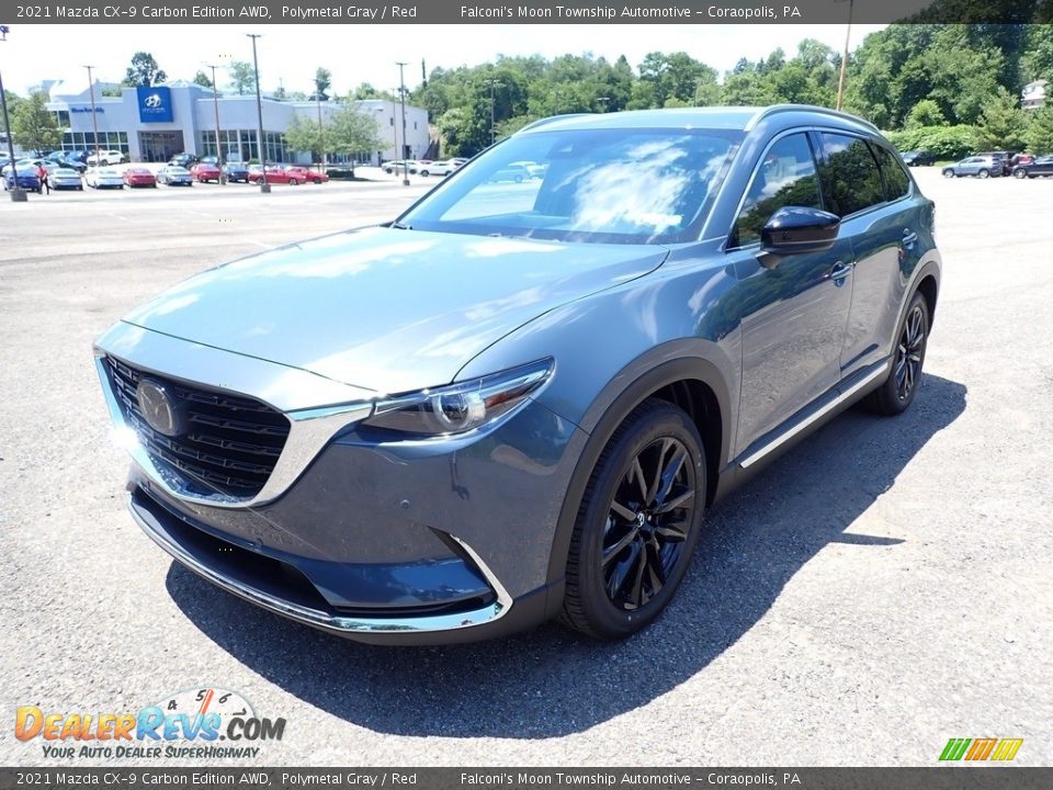 2021 Mazda CX-9 Carbon Edition AWD Polymetal Gray / Red Photo #5